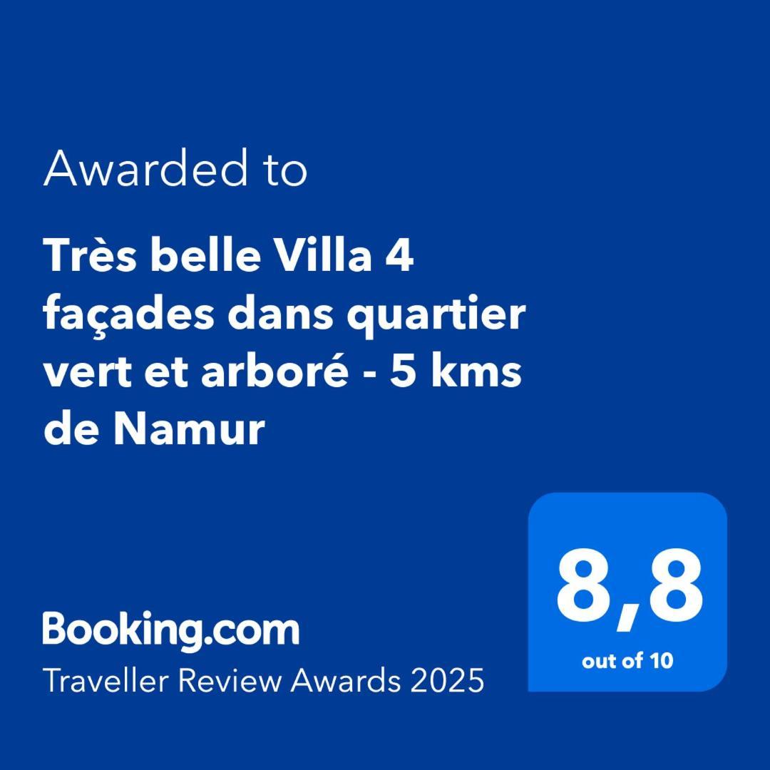 Tres Belle Villa 4 Facades Dans Quartier Vert Et Arbore - 5 Kms De Namur Luaran gambar