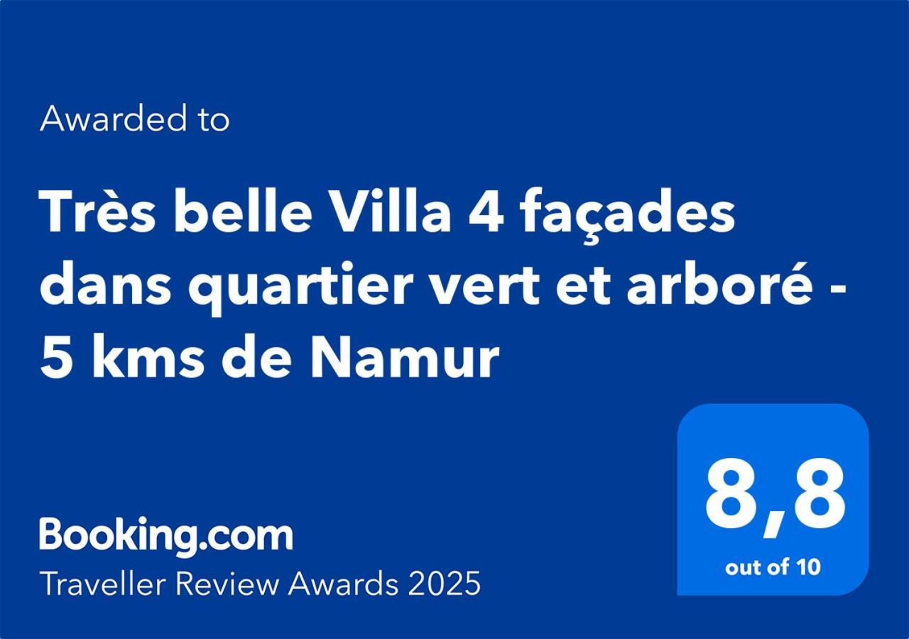 Tres Belle Villa 4 Facades Dans Quartier Vert Et Arbore - 5 Kms De Namur Luaran gambar